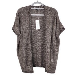 NEW Eileen Fisher Variegated‎ Links Sparkle Knit Cardigan Womens Petite Small